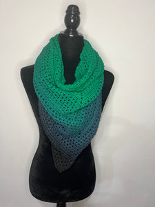 Crochet cotton scarf